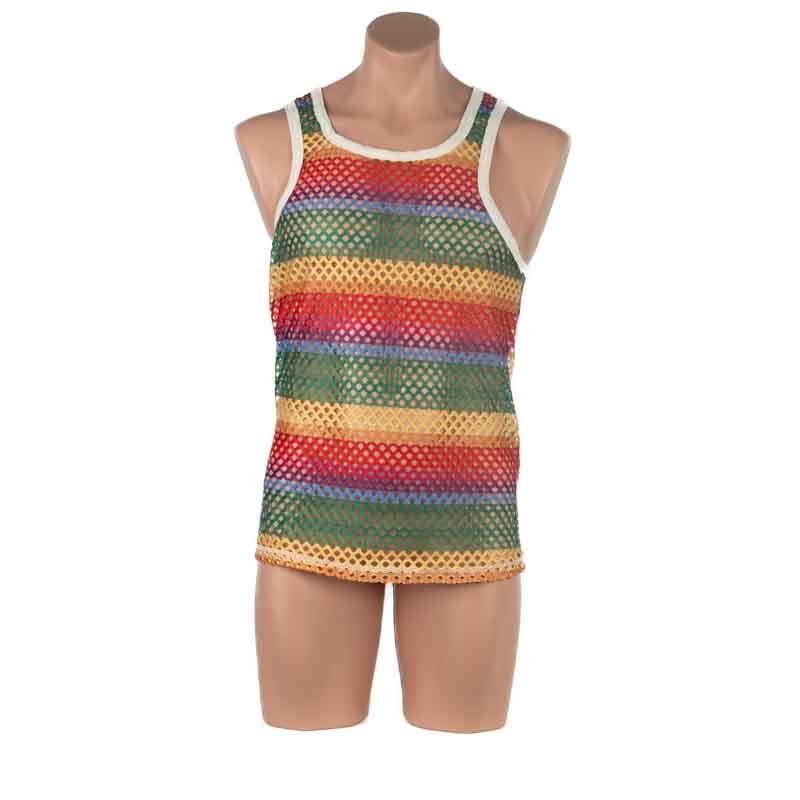 2313-Rainbow-Mesh-Singlet-FV.jpg Rainbow Mesh Singlet - Image 1