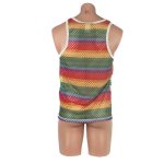 Rainbow Mesh Singlet - Image 2
