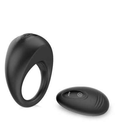 Alan 10 Function Remote Control Rechargeable Silicone Cock Ring