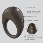 Alan 10 Function Remote Control Rechargeable Silicone Cock Ring - Image 3