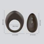 Alan 10 Function Remote Control Rechargeable Silicone Cock Ring - Image 5