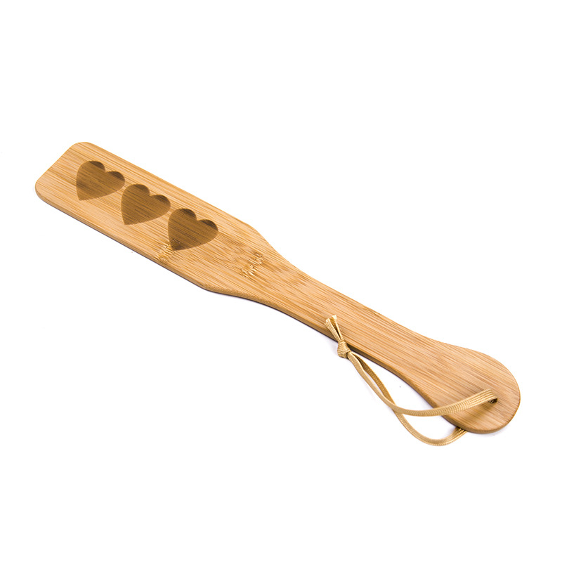bamboo-hearts.jpg Hearts Bamboo Paddle - Image 1